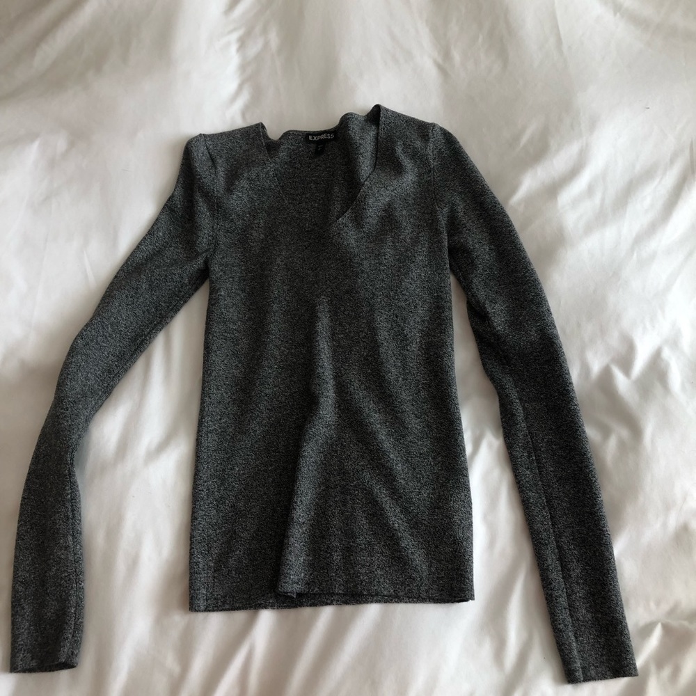 Heathered gray sweater Express
